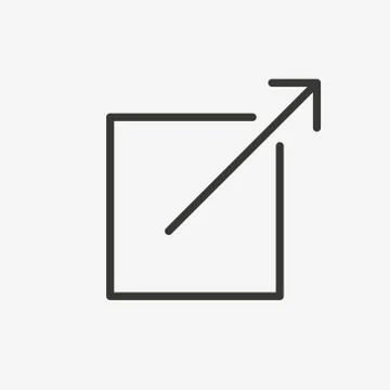 Exit outline icon Illustrazione stock