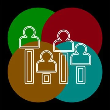 Exit poll concept icon. element illustration. Stock-Illustration