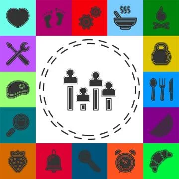 Exit poll concept icon. Simple element Stock Illustration