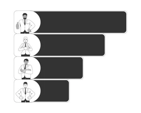 Exit poll results line illustration concept Stock Illustration