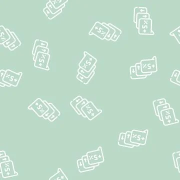 Exit polls growing and falling line vector seamless pattern Stock Illustration