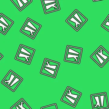 Exit ramp highway road vector seamless pattern Stock Illustration