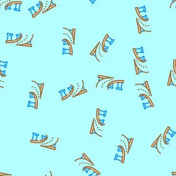 Exit ramp highway road vector seamless pattern Stock Illustration