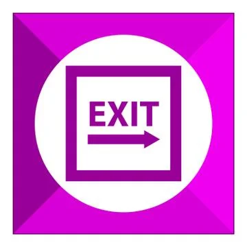 Exit to the right sign 스톡 일러스트