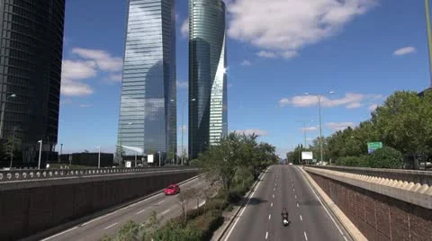 Exit road of Madrid 60 Stock Footage 20542571