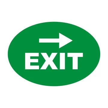 Exit sign. EXIT icon. Vector. Stock Illustration