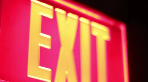Exit sign Stock Footage 33741609