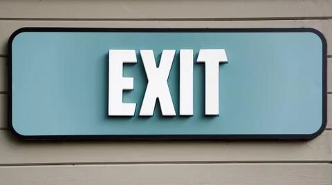 Exit sign Stock Illustration