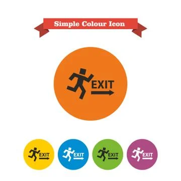 Exit sign Stock Illustration