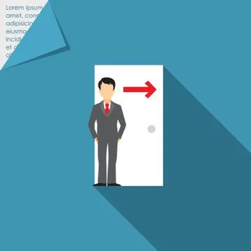 Exit sign Stock-Illustration