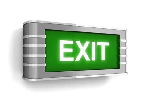 Exit sign Stock Illustration