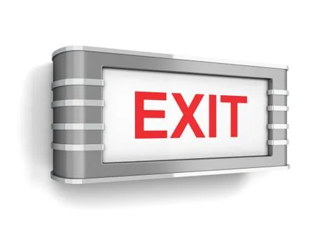 Exit sign Stock Illustration