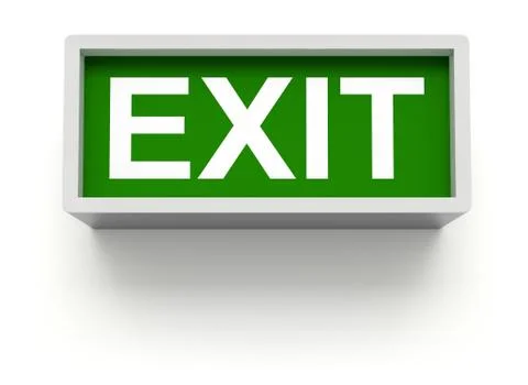 Exit sign Stock Illustration