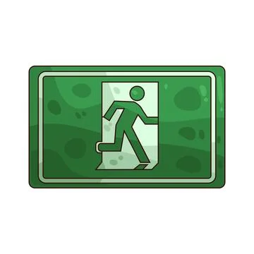 Exit Sign illustration Stock Illustration
