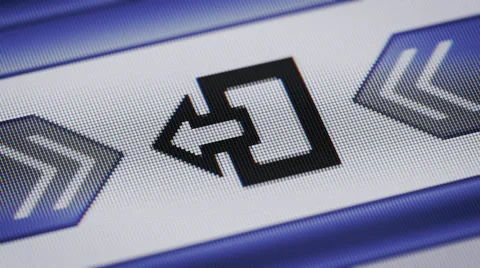 Exit sign on the screen. Looping. Stock Footage 41302078
