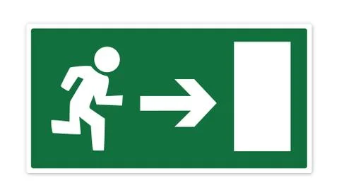 Exit Sign - XL 库存插图