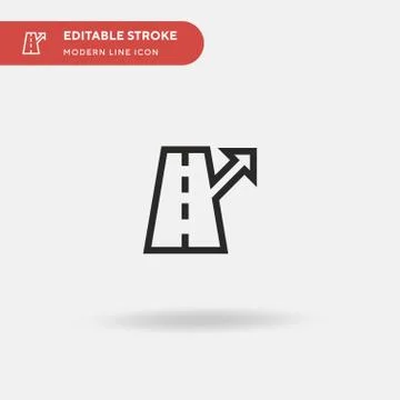 Exit Simple vector icon. Illustration symbol design template for web mobile U Ilustración de archivo