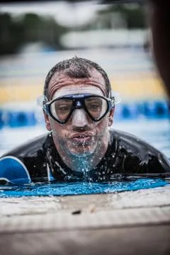 Exit of Static Apnea which will be followed with Official Protocol, Stock-Fotos