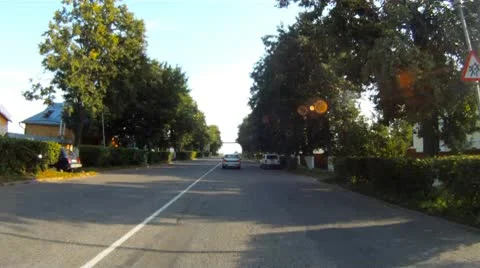 Exit from Suzdal city by car 库存影片 10593408