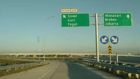 Exit TOL Tegal Stock Footage 279311190
