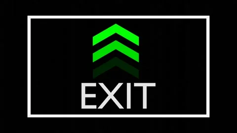 Exit001 Go Straight1200-1560 Video stock 147930939
