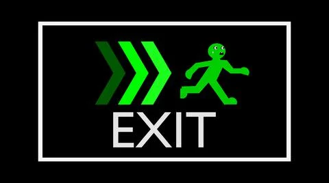 Exit001 right Stock Illustration