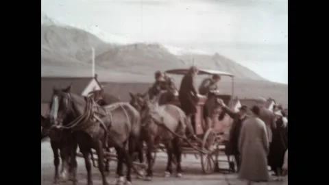 Exiting the Carriage 1937 Stock Footage 201552579