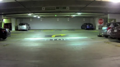 Exiting Parking Garage Stock Footage 59636718