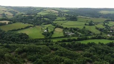 Exmoor-Devon-Forest-Rolling Hills Stock Footage 161963765