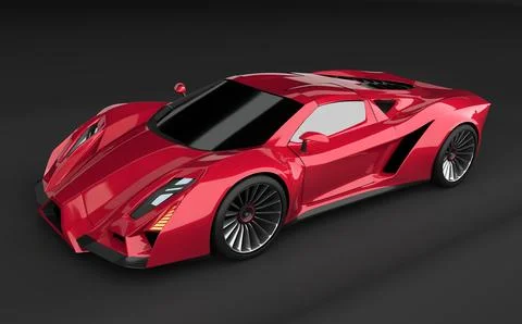 Exonis supercar concept Stock Illustration