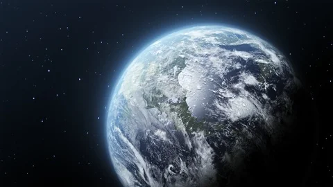 Exoplanet with atmosphere Stock Footage 125786955