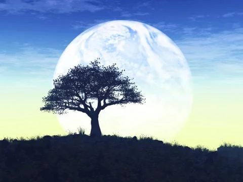 Exoplanet Exploration. 3D Rendered. Stock Illustration