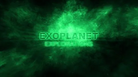 Exoplanet Explorations. Designed for Special Research Content. Ilustração Stock