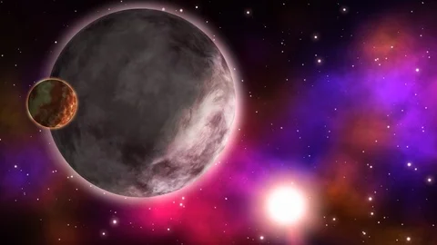 Exoplanet landscape. Loop. Stock Footage 91347485