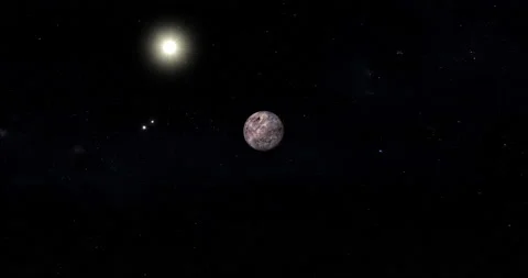 Exoplanet Proxima Centauri B with Alpha Centauri stars and red dwarf star. Loop Stock-Footage 237883383