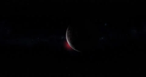 Exoplanet Proxima Centauri b with red dwarf star Stock-Footage 237883262