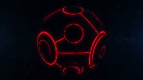 Exoplanet rotate in deep space. Stock Footage 104127770