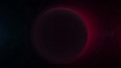 Exoplanet rotate in deep space. Stock Footage 104127980