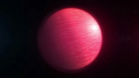 Exoplanet rotate in deep space. Stock Footage 104128117