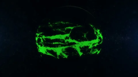 Exoplanet rotate in deep space. Stock Footage 104128306