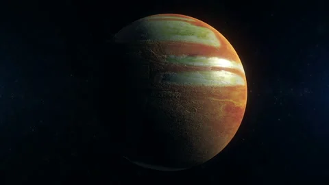 Exoplanet rotate in deep space. Stock Footage 104129690