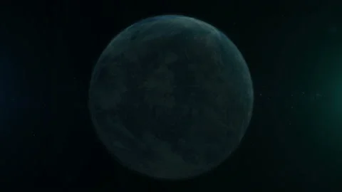 Exoplanet rotate in deep space. Stock Footage 104129813
