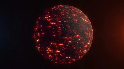 Exoplanet rotate in deep space. Stock Footage 104201845