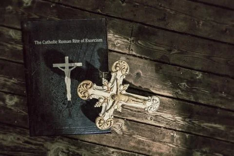 Exorcism book Stock Illustration