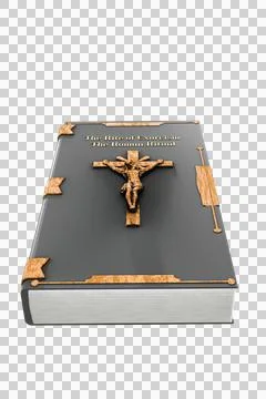 Exorcism book on transparent background Stock Illustration