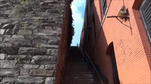 Exorcist stairs Video stock 8550798