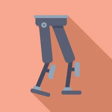 Exoskeleton bionic suit for walking Illustrazione stock
