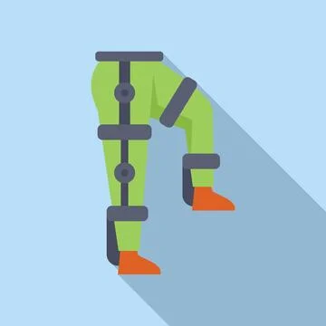 Exoskeleton bionics suit for walking support Illustrazione stock