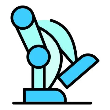 Exoskeleton foot icon vector flat Stock Illustration