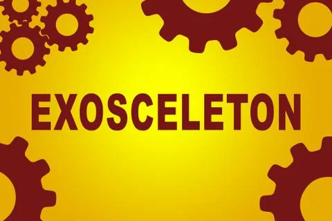 Exoskeleton formation concept Illustrazione stock